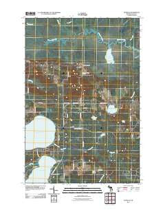 McMillan Michigan Historical topographic map, 1:24000 scale, 7.5 X 7.5 Minute, Year 2011