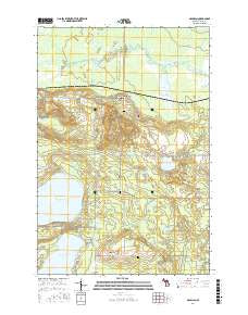 McMillan Michigan Current topographic map, 1:24000 scale, 7.5 X 7.5 Minute, Year 2017