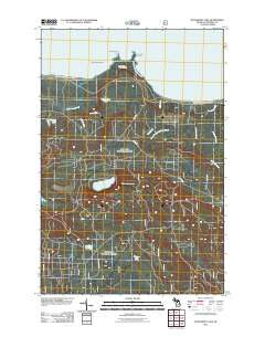 McNearney Lake Michigan Historical topographic map, 1:24000 scale, 7.5 X 7.5 Minute, Year 2011