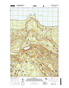 McNearney Lake Michigan Current topographic map, 1:24000 scale, 7.5 X 7.5 Minute, Year 2017