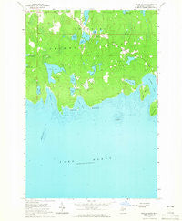 Meade Island Michigan Historical topographic map, 1:24000 scale, 7.5 X 7.5 Minute, Year 1964