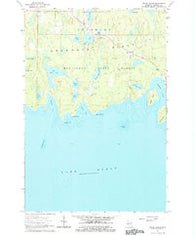 Meade Island Michigan Historical topographic map, 1:24000 scale, 7.5 X 7.5 Minute, Year 1964