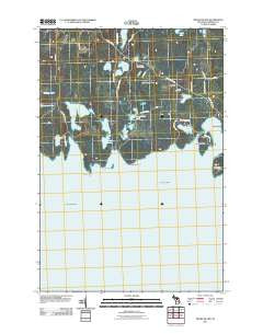 Meade Island Michigan Historical topographic map, 1:24000 scale, 7.5 X 7.5 Minute, Year 2011