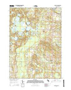 Mecosta NW Michigan Historical topographic map, 1:24000 scale, 7.5 X 7.5 Minute, Year 2014