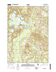 Mecosta NW Michigan Current topographic map, 1:24000 scale, 7.5 X 7.5 Minute, Year 2017