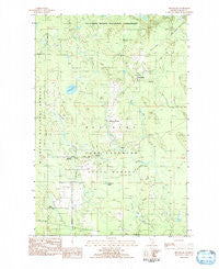 Melstrand Michigan Historical topographic map, 1:25000 scale, 7.5 X 7.5 Minute, Year 1983