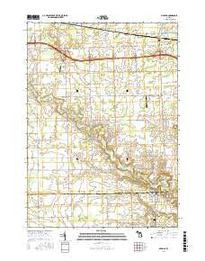 Memphis Michigan Current topographic map, 1:24000 scale, 7.5 X 7.5 Minute, Year 2017