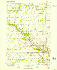 Memphis Michigan Historical topographic map, 1:24000 scale, 7.5 X 7.5 Minute, Year 1952