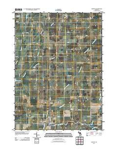 Mendon Michigan Historical topographic map, 1:24000 scale, 7.5 X 7.5 Minute, Year 2011