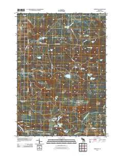 Meredith Michigan Historical topographic map, 1:24000 scale, 7.5 X 7.5 Minute, Year 2011