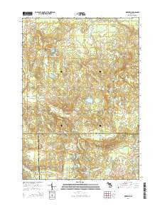 Meredith Michigan Historical topographic map, 1:24000 scale, 7.5 X 7.5 Minute, Year 2014