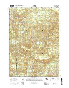 Meredith Michigan Current topographic map, 1:24000 scale, 7.5 X 7.5 Minute, Year 2017