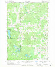 Meredith SW Michigan Historical topographic map, 1:24000 scale, 7.5 X 7.5 Minute, Year 1969