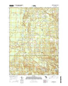 Meredith NW Michigan Historical topographic map, 1:24000 scale, 7.5 X 7.5 Minute, Year 2014