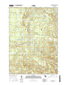 Meredith NW Michigan Current topographic map, 1:24000 scale, 7.5 X 7.5 Minute, Year 2017