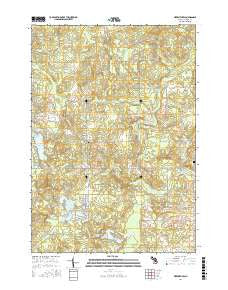 Meredith SW Michigan Current topographic map, 1:24000 scale, 7.5 X 7.5 Minute, Year 2017