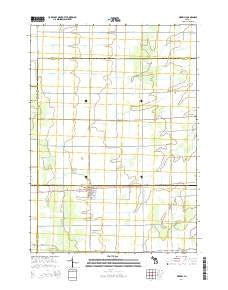 Merrill Michigan Historical topographic map, 1:24000 scale, 7.5 X 7.5 Minute, Year 2014