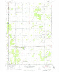 Merrill Michigan Historical topographic map, 1:24000 scale, 7.5 X 7.5 Minute, Year 1973