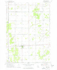 Merrill Michigan Historical topographic map, 1:24000 scale, 7.5 X 7.5 Minute, Year 1973