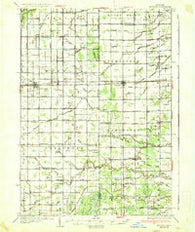 Merrill Michigan Historical topographic map, 1:62500 scale, 15 X 15 Minute, Year 1937