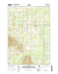 Merritt Michigan Current topographic map, 1:24000 scale, 7.5 X 7.5 Minute, Year 2017