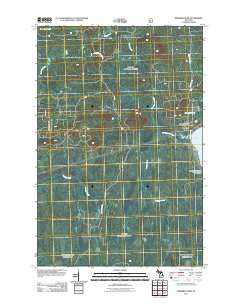 Merriweather Michigan Historical topographic map, 1:24000 scale, 7.5 X 7.5 Minute, Year 2011
