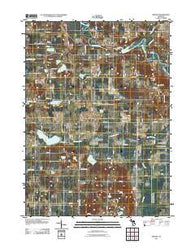 Merson Michigan Historical topographic map, 1:24000 scale, 7.5 X 7.5 Minute, Year 2011