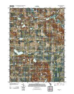 Merson Michigan Historical topographic map, 1:24000 scale, 7.5 X 7.5 Minute, Year 2011
