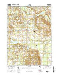 Merson Michigan Current topographic map, 1:24000 scale, 7.5 X 7.5 Minute, Year 2016