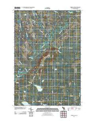 Merwin Lake Michigan Historical topographic map, 1:24000 scale, 7.5 X 7.5 Minute, Year 2011