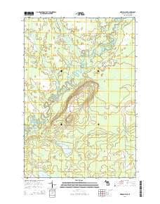 Merwin Lake Michigan Historical topographic map, 1:24000 scale, 7.5 X 7.5 Minute, Year 2014