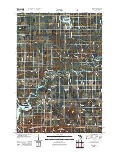 Mesick Michigan Historical topographic map, 1:24000 scale, 7.5 X 7.5 Minute, Year 2012