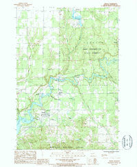 Mesick Michigan Historical topographic map, 1:24000 scale, 7.5 X 7.5 Minute, Year 1987