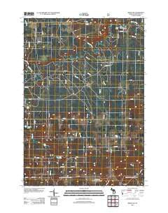 Mesick NE Michigan Historical topographic map, 1:24000 scale, 7.5 X 7.5 Minute, Year 2012