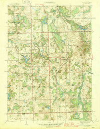 Metamora Michigan Historical topographic map, 1:24000 scale, 7.5 X 7.5 Minute, Year 1946