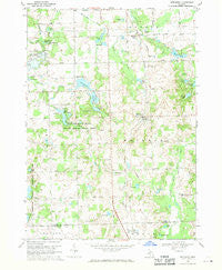 Metamora Michigan Historical topographic map, 1:24000 scale, 7.5 X 7.5 Minute, Year 1968