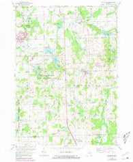 Metamora Michigan Historical topographic map, 1:24000 scale, 7.5 X 7.5 Minute, Year 1968