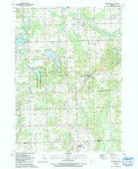 Metamora Michigan Historical topographic map, 1:24000 scale, 7.5 X 7.5 Minute, Year 1991