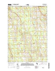 Metz Michigan Historical topographic map, 1:24000 scale, 7.5 X 7.5 Minute, Year 2014