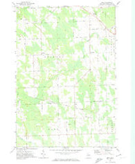 Metz Michigan Historical topographic map, 1:24000 scale, 7.5 X 7.5 Minute, Year 1971
