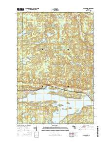 Michigamme Michigan Historical topographic map, 1:24000 scale, 7.5 X 7.5 Minute, Year 2014