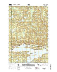 Michigamme Michigan Current topographic map, 1:24000 scale, 7.5 X 7.5 Minute, Year 2016