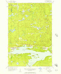 Michigamme Michigan Historical topographic map, 1:24000 scale, 7.5 X 7.5 Minute, Year 1956