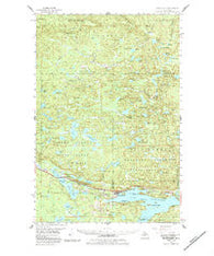 Michigamme Michigan Historical topographic map, 1:62500 scale, 15 X 15 Minute, Year 1956