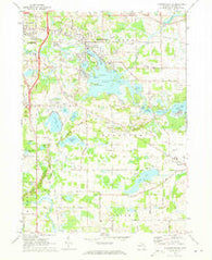 Michigan Center Michigan Historical topographic map, 1:24000 scale, 7.5 X 7.5 Minute, Year 1971
