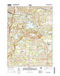 Michigan Center Michigan Historical topographic map, 1:24000 scale, 7.5 X 7.5 Minute, Year 2014