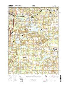 Michigan Center Michigan Current topographic map, 1:24000 scale, 7.5 X 7.5 Minute, Year 2017