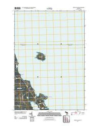 Middle Island Michigan Historical topographic map, 1:24000 scale, 7.5 X 7.5 Minute, Year 2011
