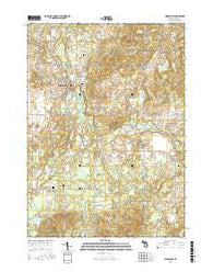 Middleville Michigan Current topographic map, 1:24000 scale, 7.5 X 7.5 Minute, Year 2016