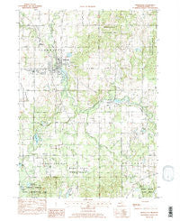Middleville Michigan Historical topographic map, 1:24000 scale, 7.5 X 7.5 Minute, Year 1982